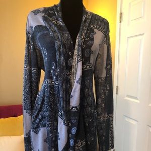 Lightweight patchwork cardigan